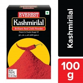 Everest Powder, Kashmirilal Brilliant Red Chilli Powder,100g Carton