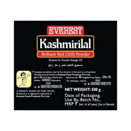 Everest Powder, Kashmirilal Brilliant Red Chilli Powder,100g Carton